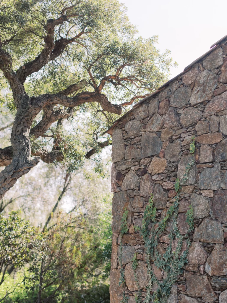 Décoration de mariage maison typique en pierre corse